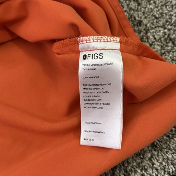 FIGS Rafaela Oversized Scrub Top WXXSW1003 Sunset Orange Size Medium NWOT - Picture 3 of 10